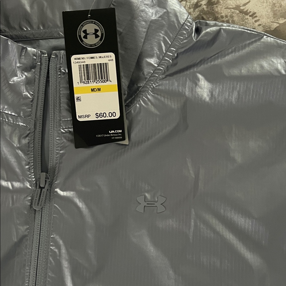 Under Armour Ladies Metallic Lavender Jacket NWT